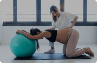 Aula de pilates para gestantes